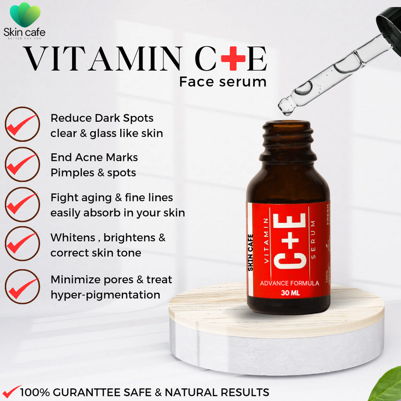 ANTI ACNE & GLOWING SERUM VITAMIN C + E