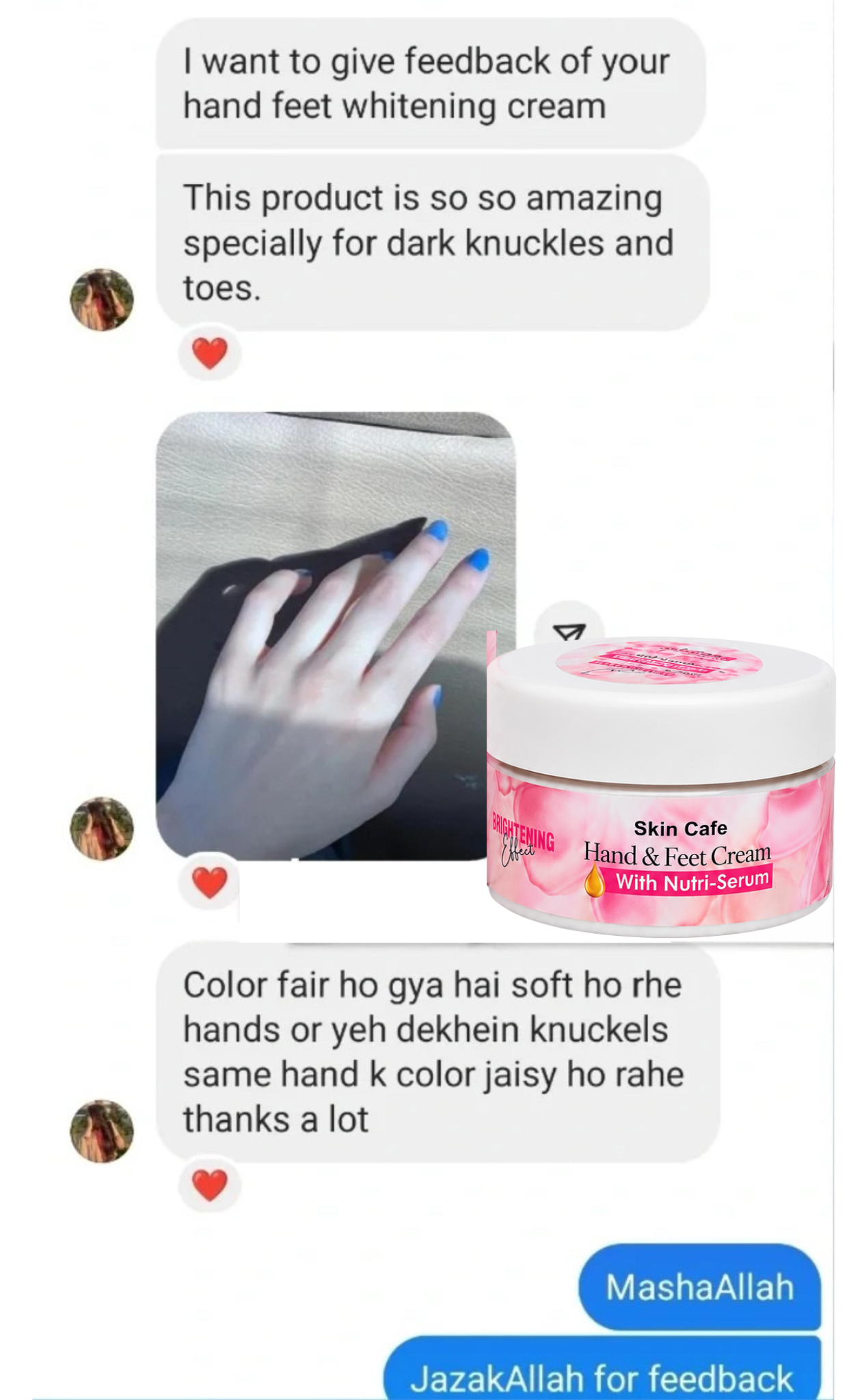 HAND FEET WHITENING CREAM (7 DAYS GURRANTTEE RESULTS )