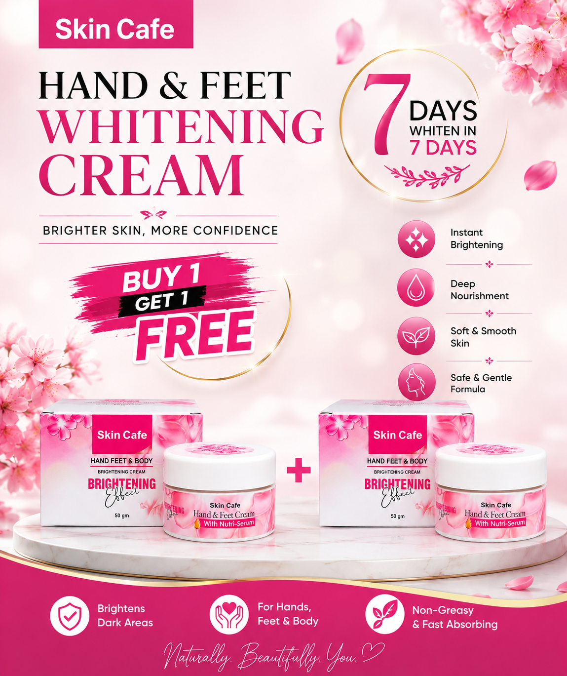 HAND FEET WHITENING CREAM (7 DAYS GURRANTTEE RESULTS )