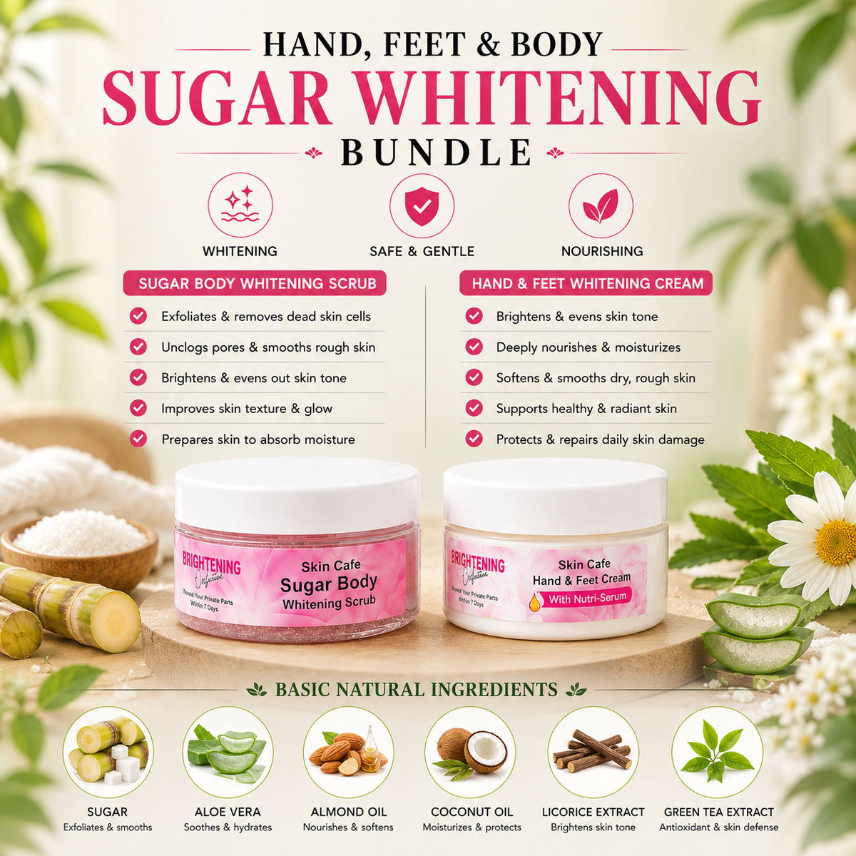 HAND FEET & BODY WHITENING BUNDLE