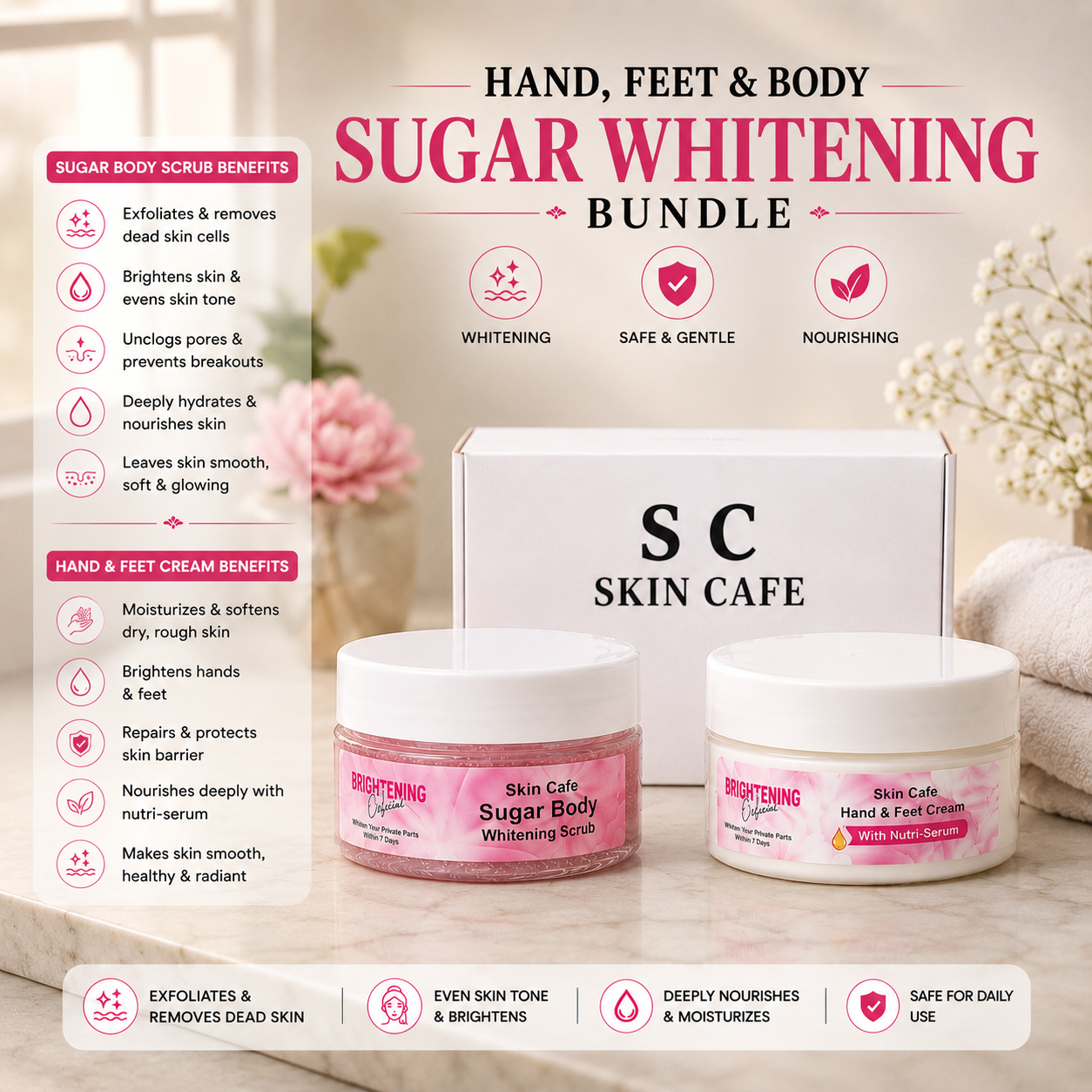 HAND FEET & BODY WHITENING BUNDLE
