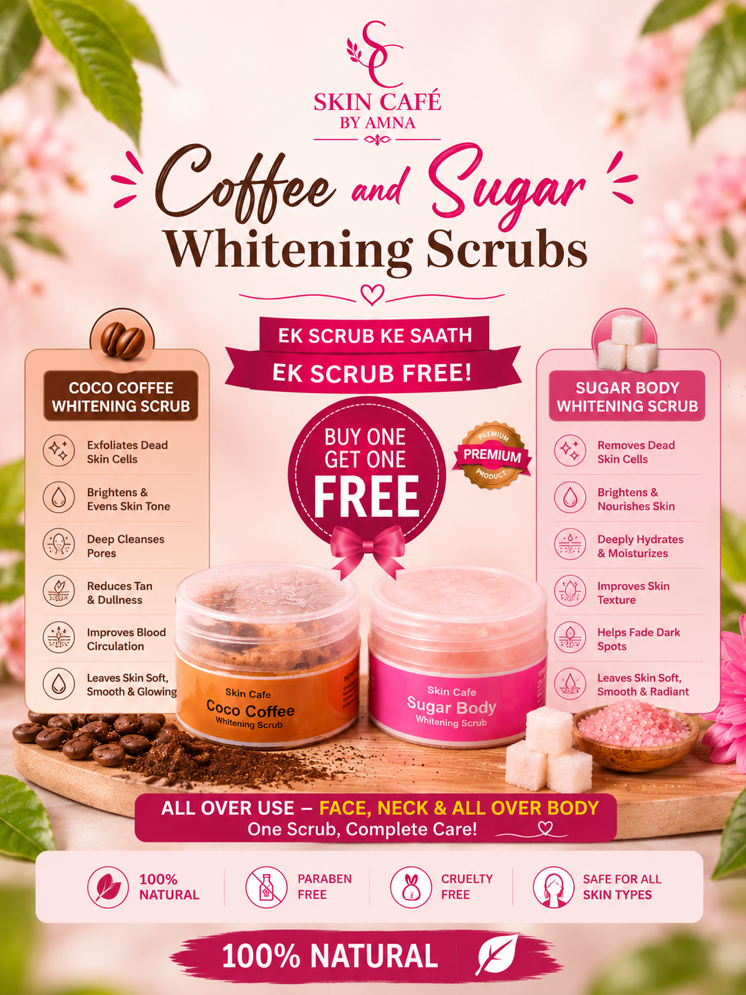 Full Body Sugar & Coffee Scrub Bundle