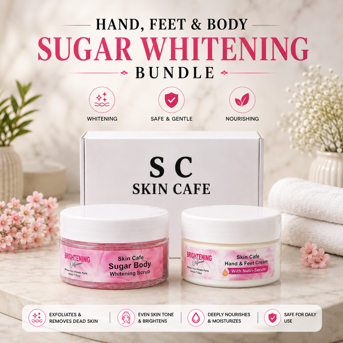 HAND FEET & BODY WHITENING BUNDLE