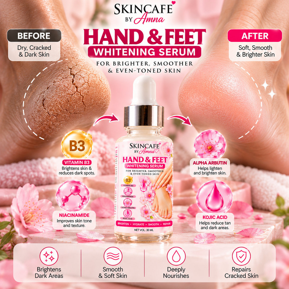 HAND FEET WHITENING SERUM