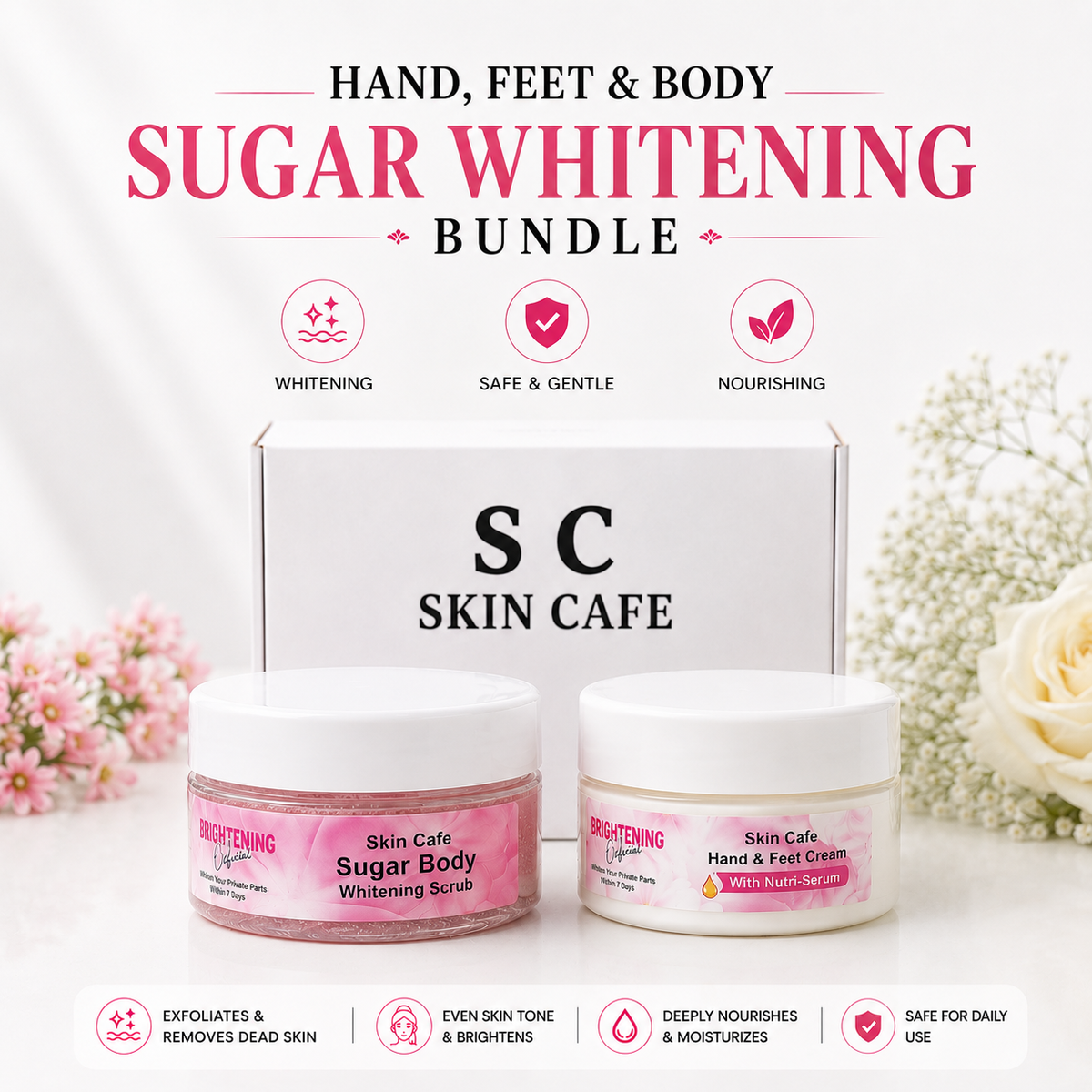HAND FEET & BODY WHITENING BUNDLE