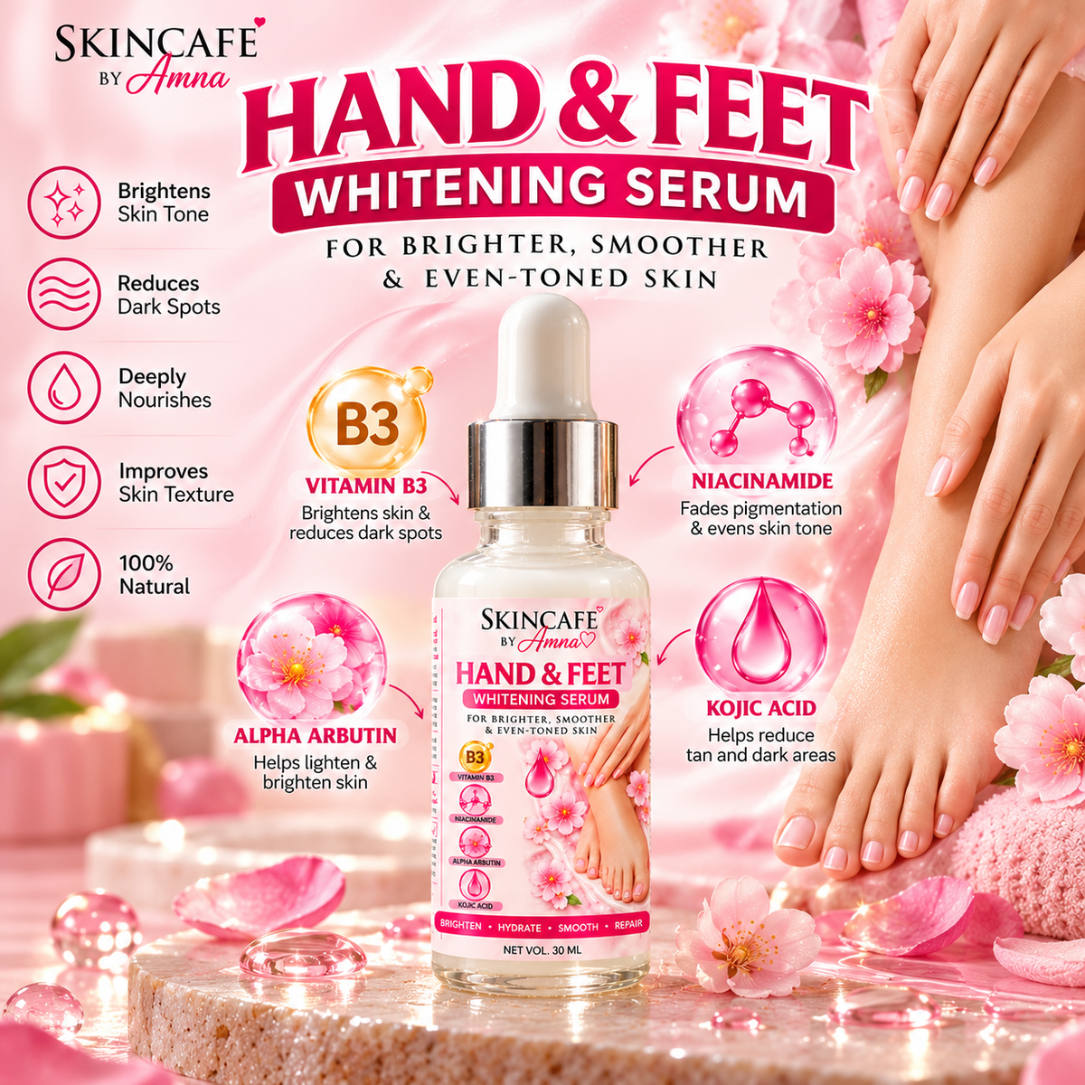 HAND FEET WHITENING SERUM