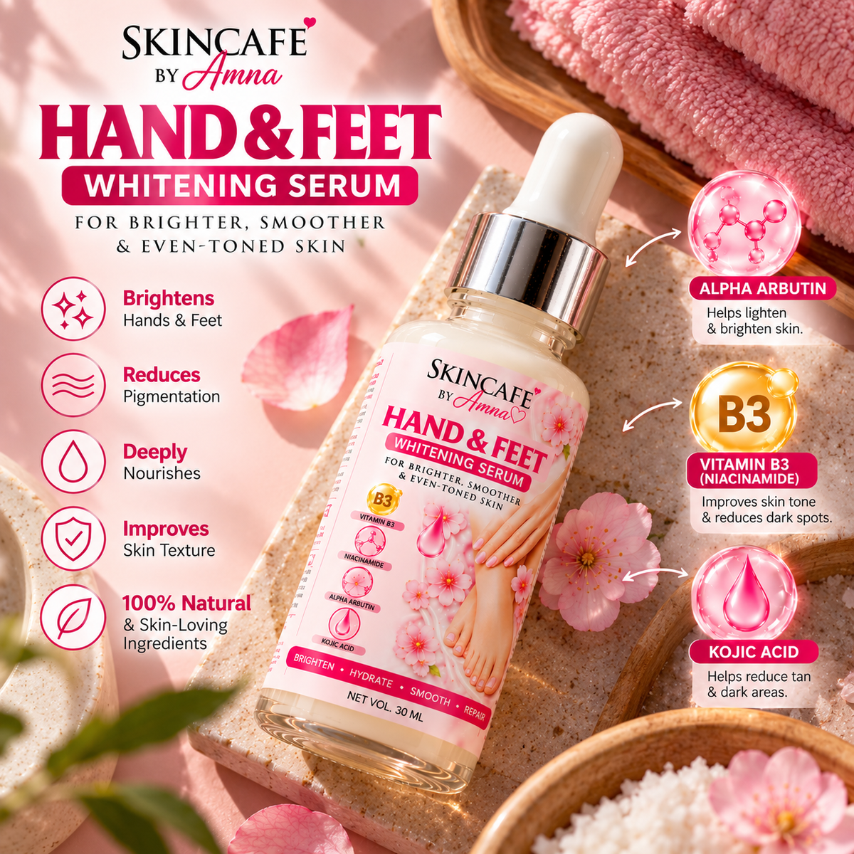 HAND FEET WHITENING SERUM