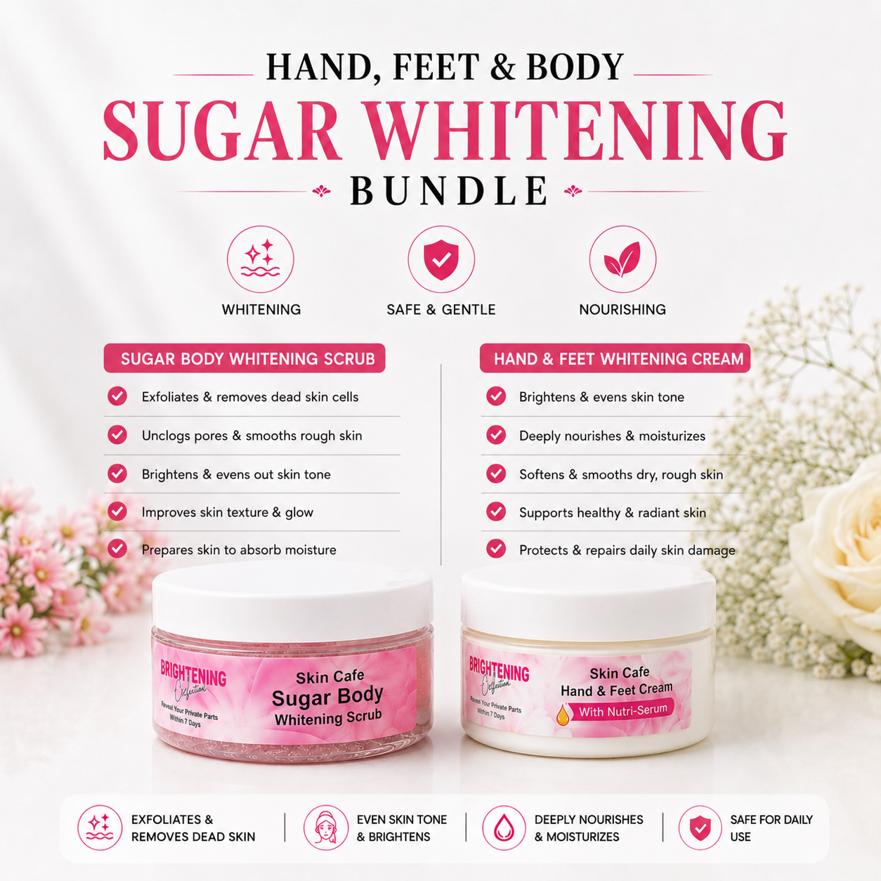HAND FEET & BODY WHITENING BUNDLE